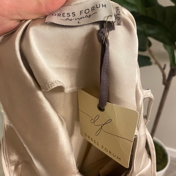 Special Treatment Champagne Maxi Dress - Picture 10 of 10